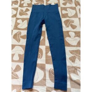 SET Active Leggings High‎ Waisted Athletic Yoga Pants Blue XS